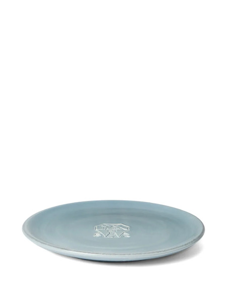  Brunello Cucinelli Logo-embossed Plate - Blue 