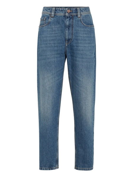  Brunello Cucinelli Logo-patch Jeans - Blue 