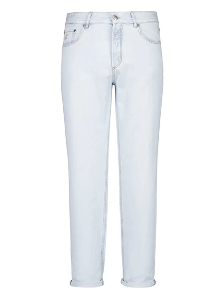  Brunello Cucinelli Logo-patch Jeans - Blue 