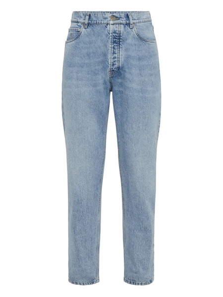  Brunello Cucinelli Logo-patch Jeans - Blue 