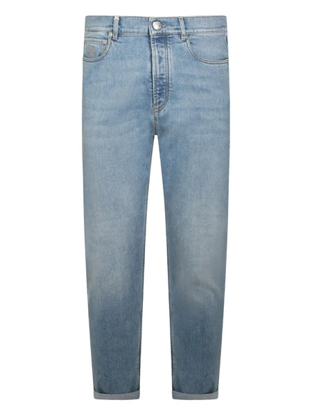  Brunello Cucinelli Logo-patch Jeans - Blue 