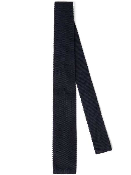  Brunello Cucinelli Long Fine-knit Tie - Blue 