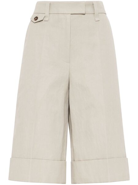  Brunello Cucinelli Long Shorts - Neutrals 