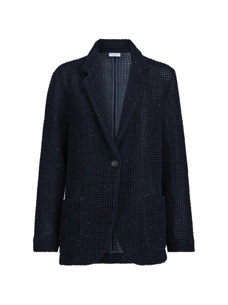  Brunello Cucinelli Long-sleeves Blazer - Blue 