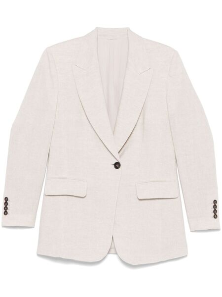  Brunello Cucinelli Lurex Blazer - Neutrals 