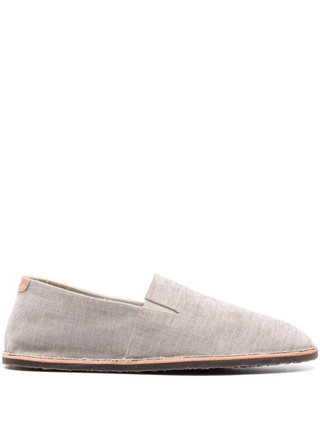  Brunello Cucinelli Mélange-effect Almond Toe Espadrilles - Neutrals 