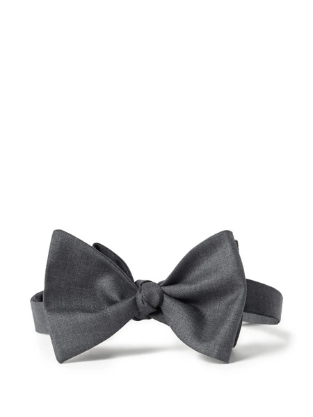  Brunello Cucinelli Mélange-effect Bow Tie - Grey 