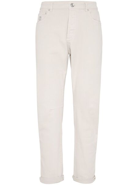  Brunello Cucinelli Mid-rise Straight-leg Jeans - Neutrals 