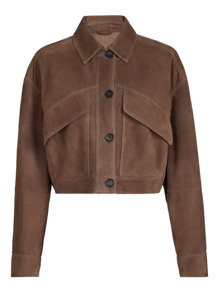  Brunello Cucinelli Monili-detail Jacket - Brown 