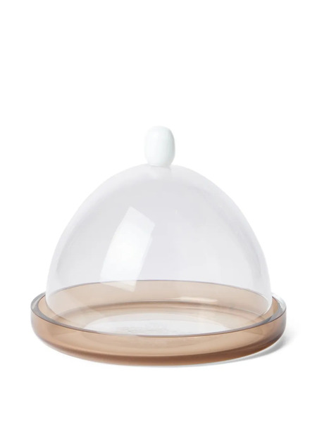  Brunello Cucinelli Murano Glass Dome Plate Set (15 Cm) - Neutrals 
