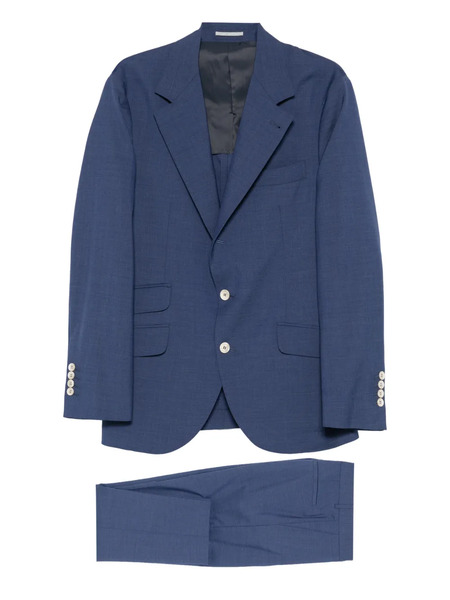  Brunello Cucinelli Notched-lapel Single-breasted Suit - Blue 