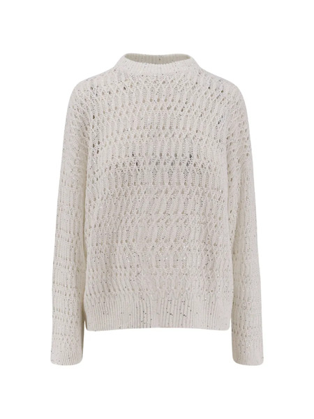  Brunello Cucinelli Openwork Sweater - Neutrals 