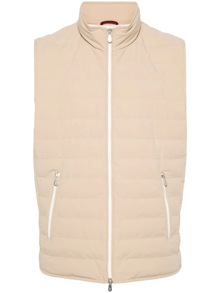  Brunello Cucinelli Padded Quilted Gilet - Neutrals 