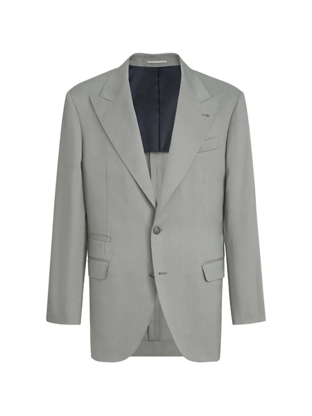  Brunello Cucinelli Peak-lapel Blazer - Green 