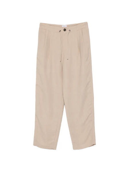  Brunello Cucinelli Pences Drawstring Trousers - Neutrals 