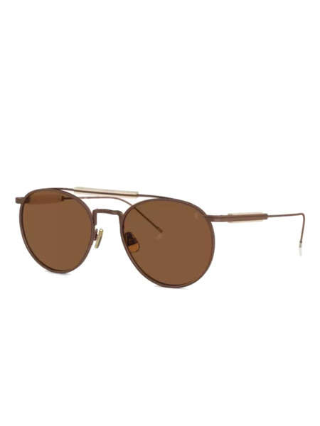 Brunello Cucinelli Pilot-frame Sunglasses - Brown 