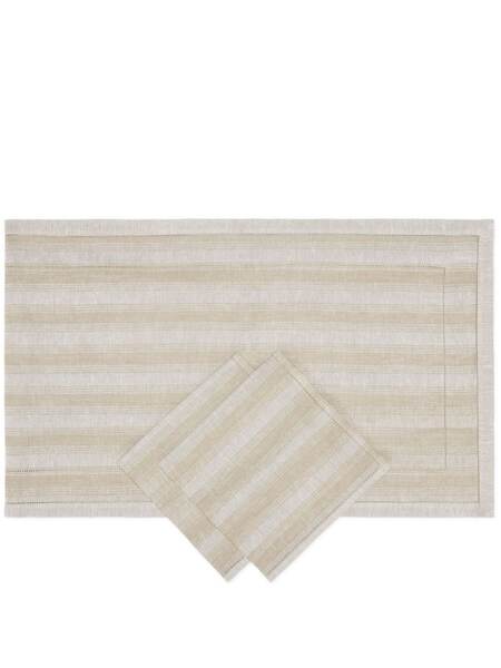  Brunello Cucinelli Placemat And Napkin Set - Neutrals 