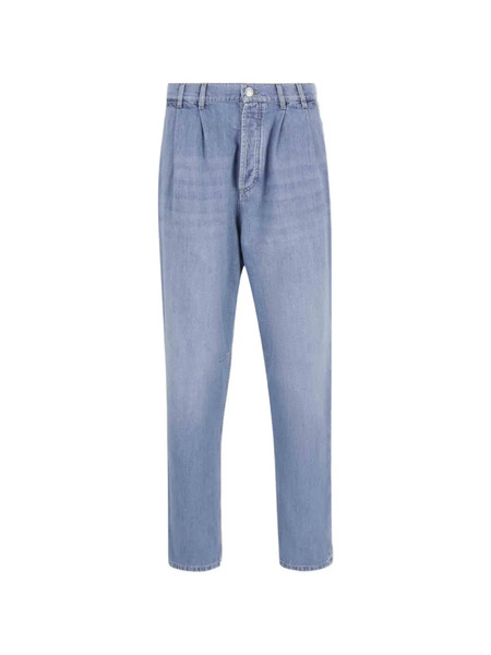  Brunello Cucinelli Pleated Jeans - Blue 