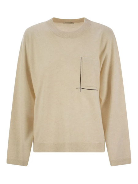  Brunello Cucinelli Pocket Crew-neck Sweater - Neutrals 