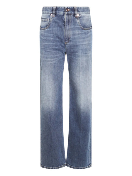  Brunello Cucinelli Pressed-crease Jeans - Blue 