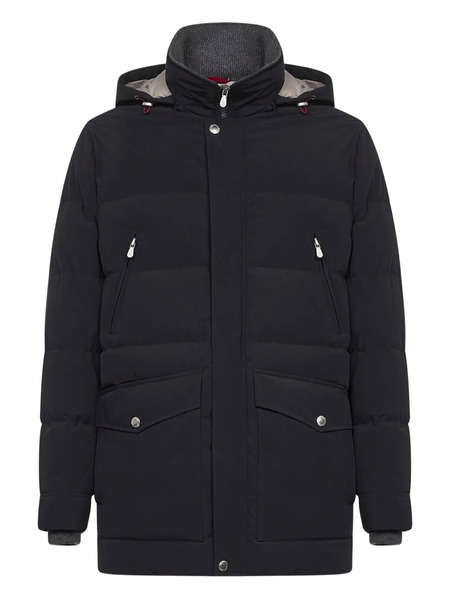  Brunello Cucinelli Quilted High-neck Jacket - Blue 