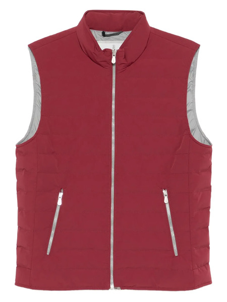  Brunello Cucinelli Quilted Zip-front Vest - Red 