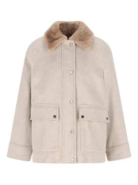 Brunello Cucinelli Raglan-sleeve Wool Jacket - Neutrals 