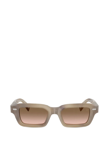  Brunello Cucinelli Rectangle-frame Sunglasses - Neutrals 