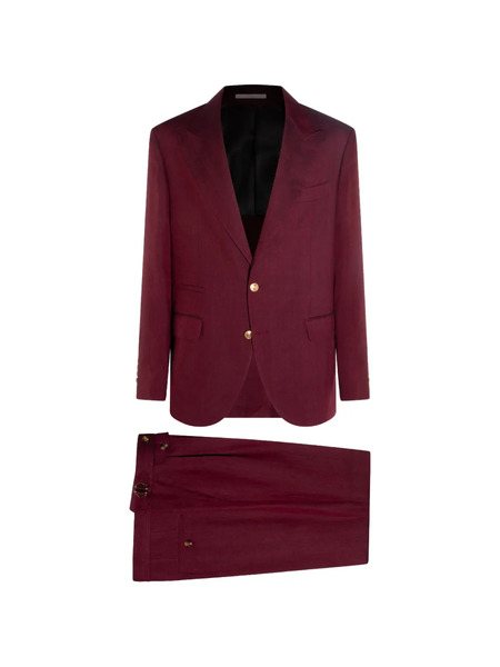  Brunello Cucinelli Red Single-breasted Suit 