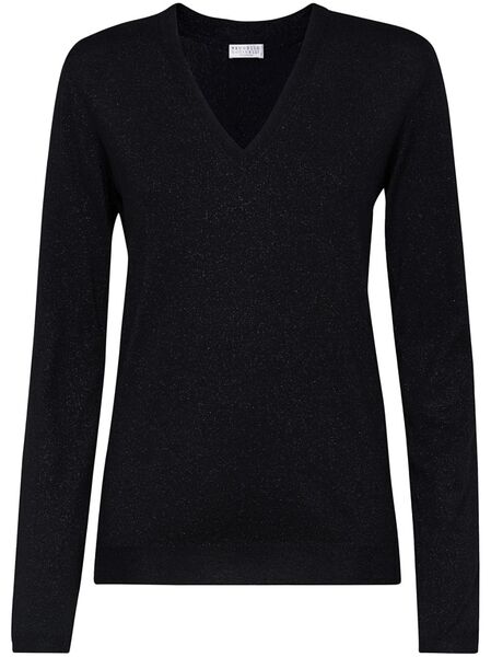  Brunello Cucinelli Relaxed Fit Jumper - Black 