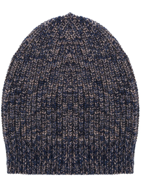  Brunello Cucinelli Ribbed Beanie - Blue 