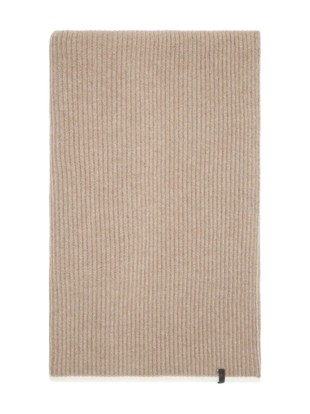  Brunello Cucinelli Ribbed Scarf - Neutrals 