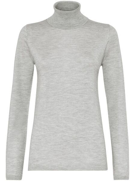  Brunello Cucinelli Rollneck Fine-knit Jumper - Grey 