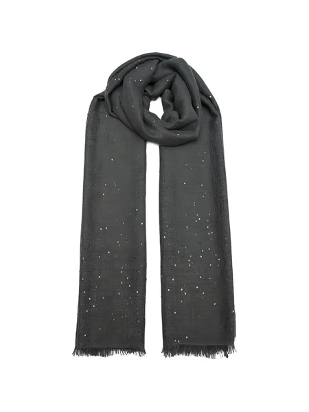  Brunello Cucinelli Sequin-embellished Scarf - Grey 