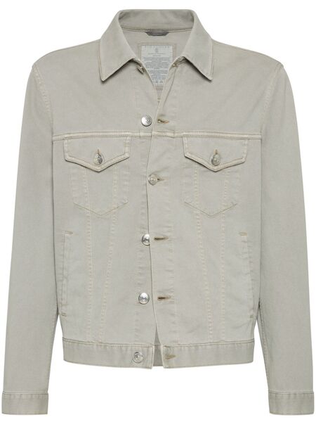  Brunello Cucinelli Shirt Denim Jacket - Neutrals 