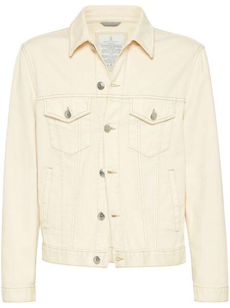  Brunello Cucinelli Shirt Denim Jacket - Neutrals 