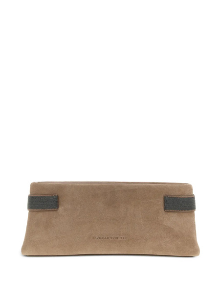  Brunello Cucinelli Side-insert Essence Clutch Bag - Neutrals 