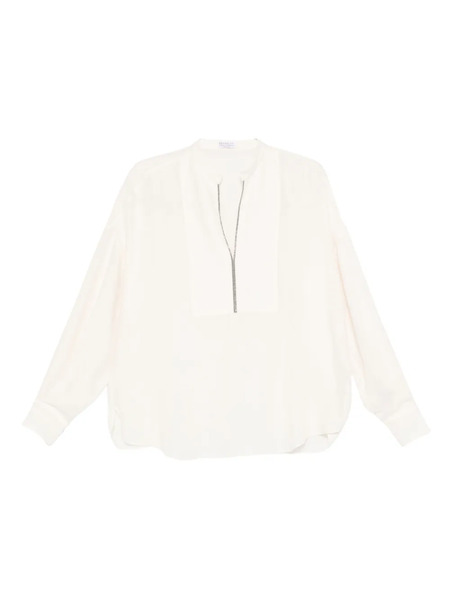  Brunello Cucinelli Silk Blouse - White 