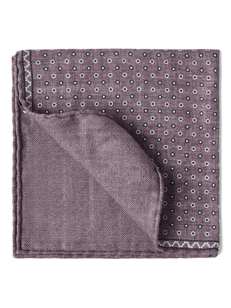  Brunello Cucinelli Silk Pocket Square - Purple 