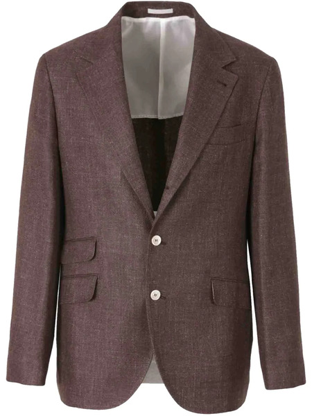  Brunello Cucinelli Single-breasted Blazer - Brown 
