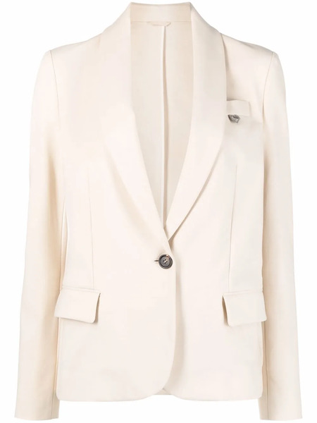  Brunello Cucinelli Single-breasted Blazer - Neutrals 