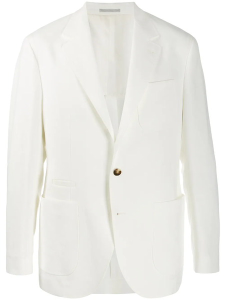  Brunello Cucinelli Single-breasted Fitted Blazer - White 