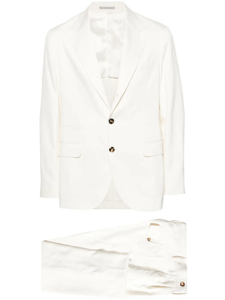  Brunello Cucinelli Single-breasted Silk Suit - White 