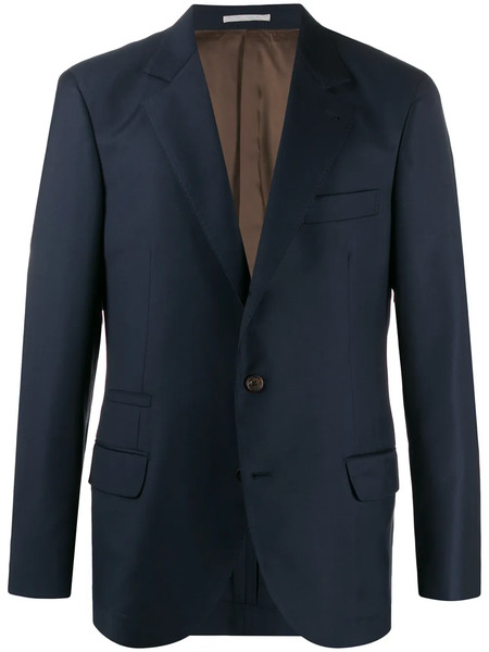  Brunello Cucinelli Single-breasted Tailored Blazer - Blue 