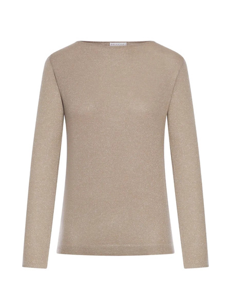  Brunello Cucinelli Sparkling Lightweight Sweater - Neutrals 