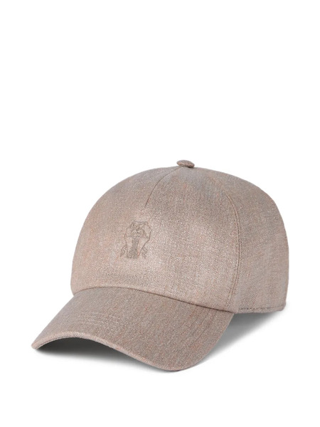  Brunello Cucinelli Sparkling-logo Baseball Cap - Neutrals 