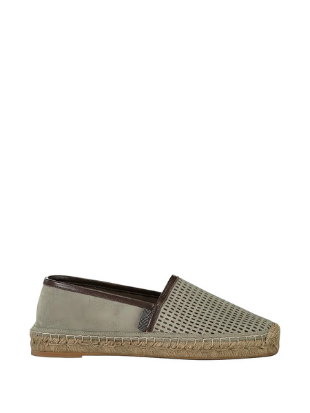  Brunello Cucinelli Sparkling Net Espadrilles - Green 