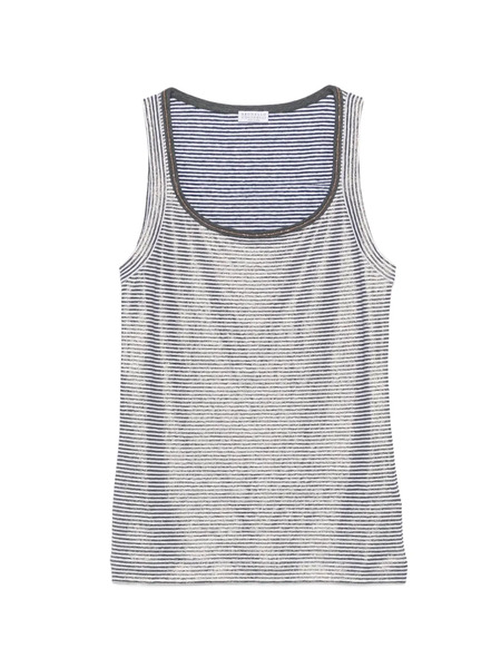  Brunello Cucinelli Striped Top - Blue 