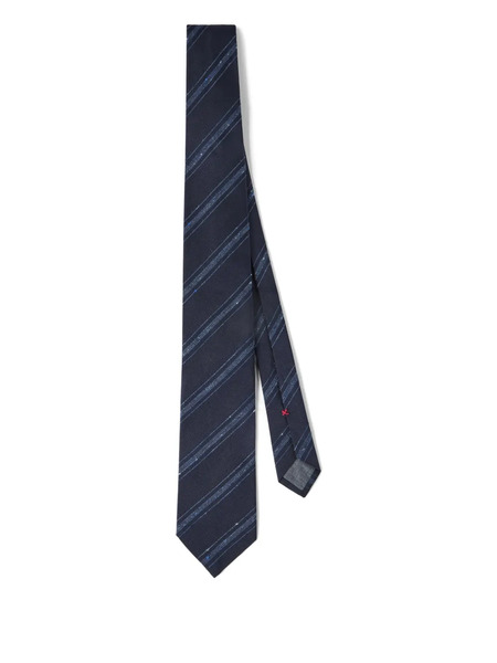  Brunello Cucinelli Stripes Tie - Blue 