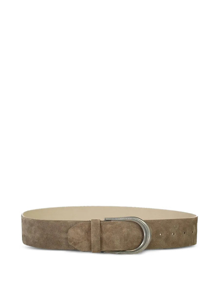  Brunello Cucinelli Suede Belt - Brown 